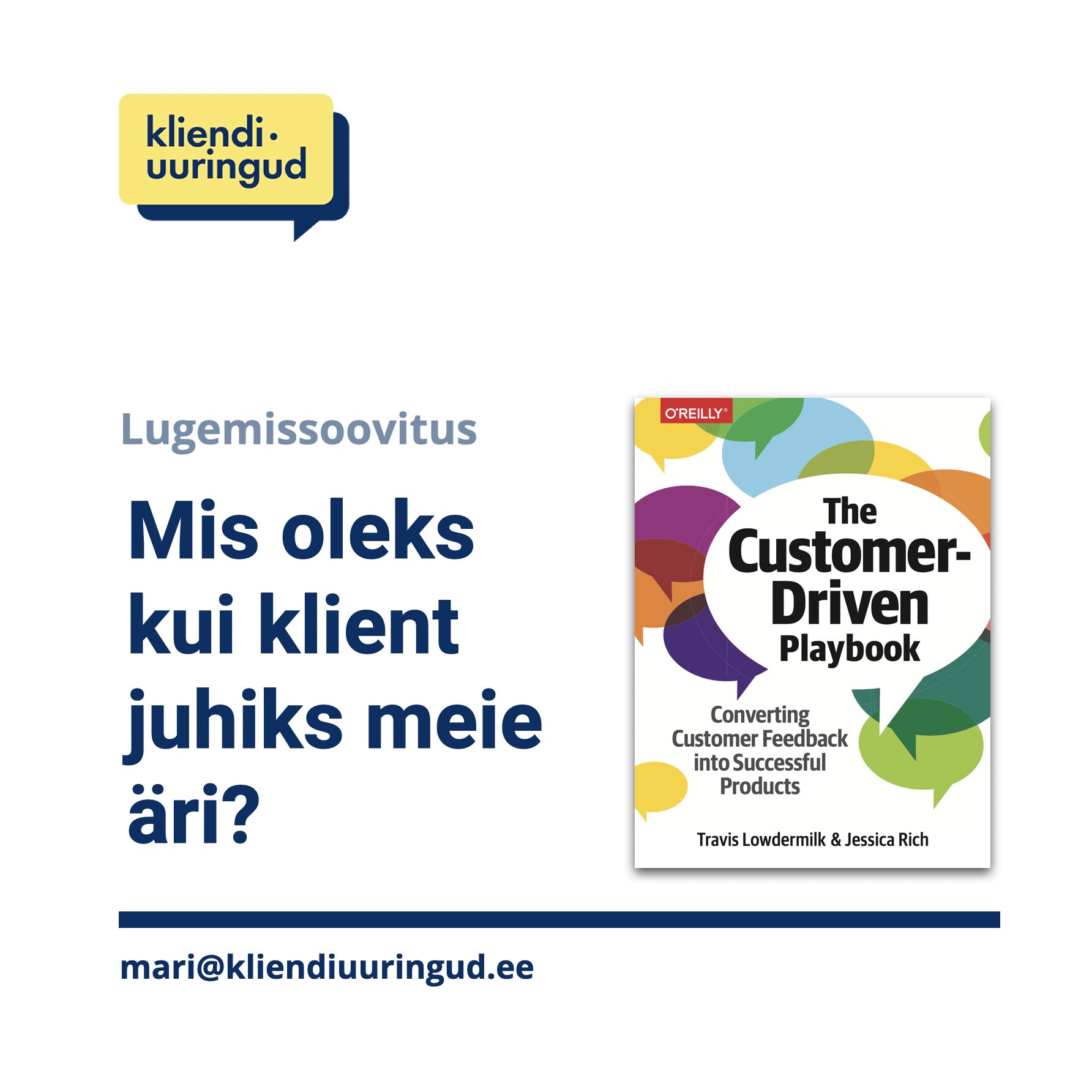 kliendikeskne motteviis raamatusoovitus